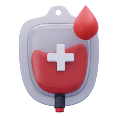 Blood Bag  3D Icon