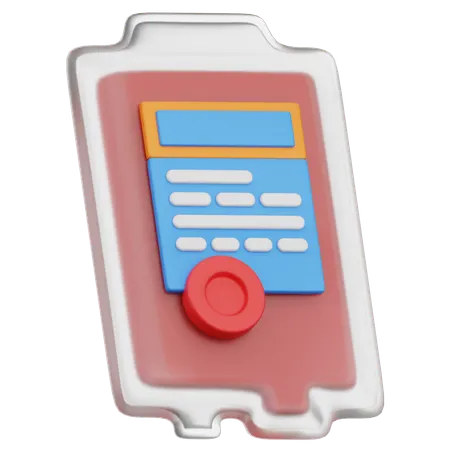Blood Bag  3D Icon