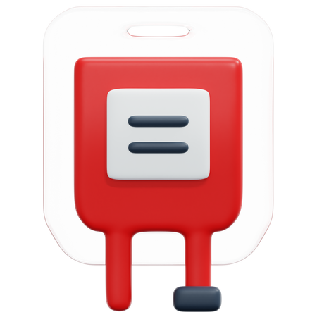 Blood Bag  3D Icon