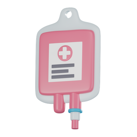 Blood Bag  3D Icon