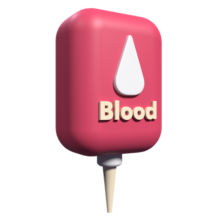 Blood Bag  3D Icon