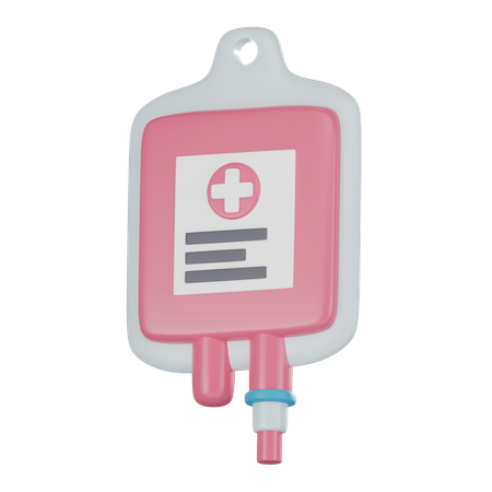 Blood Bag  3D Icon