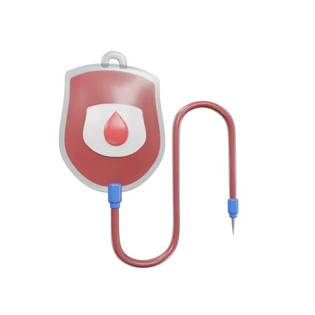 Blood Bag Icon 3 D Illustration Medical Assets 3D Icon