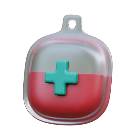 Blood Bag 3 D Medical Icon 3D Icon