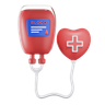 blood bank 3d logos