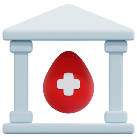 Blood Bank 3D Icon