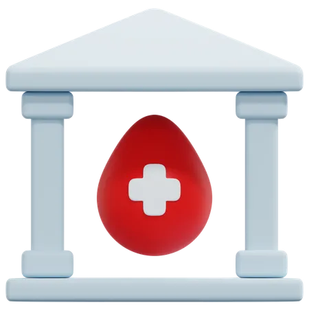 Blood Bank  3D Icon