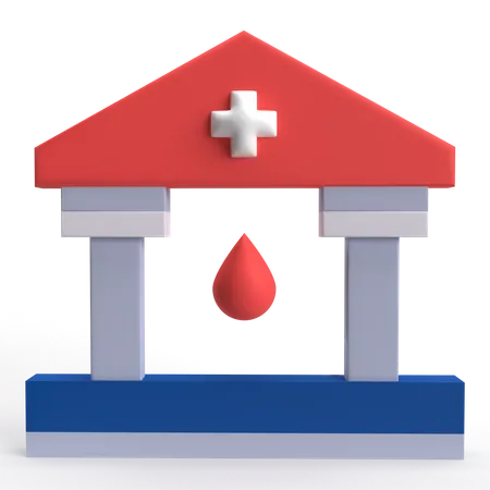 Blood Bank  3D Icon