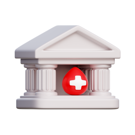 Blood Bank Building  3D Icon