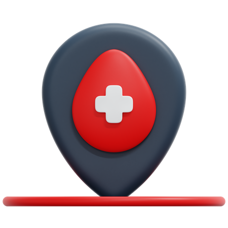 Blood Bank Location  3D Icon