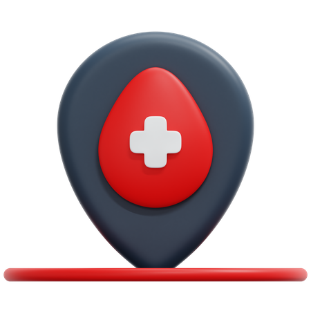Blood Bank Location  3D Icon