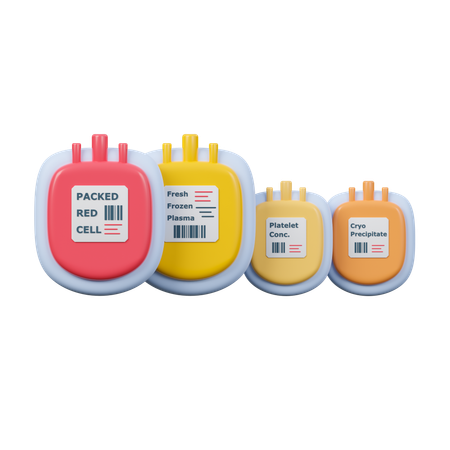 Blood Component Bag  3D Icon