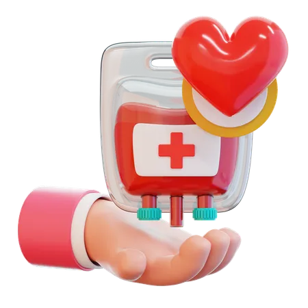 Blood donation  3D Icon