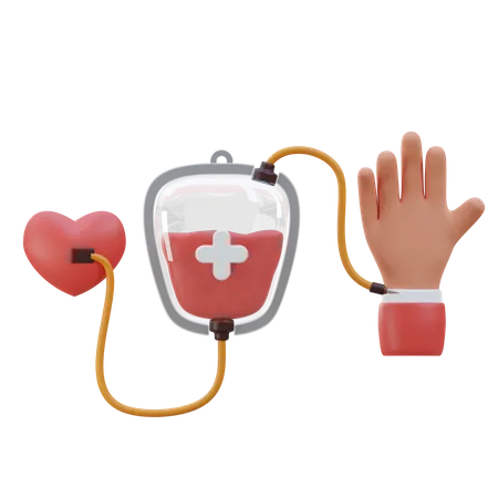 Blood Donation  3D Icon