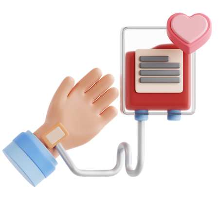 Blood Donation  3D Icon