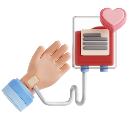 Blood Donation  3D Icon