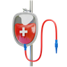 3d blood donation illustration
