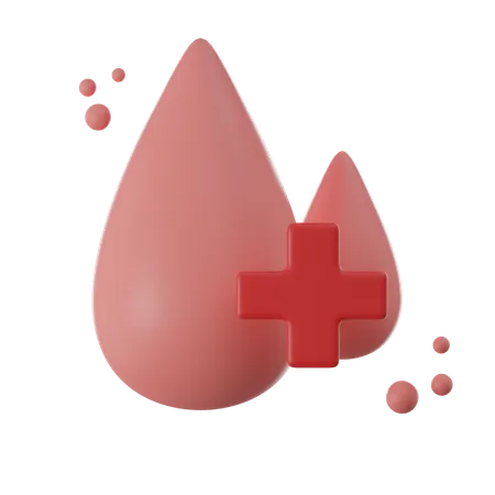 Life Saving Blood Donations 3 D Rendered Awareness Campaign 3D Icon