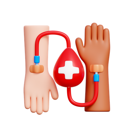 헌혈 팔  3D Icon