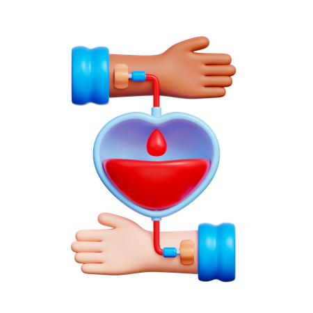 헌혈 팔  3D Icon
