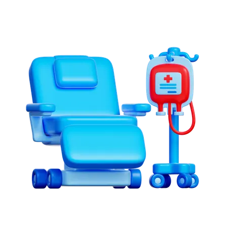 Blood Donation Chair  3D Icon