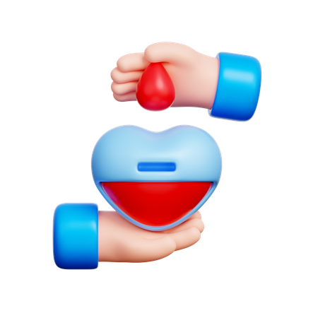 헌혈 하트박스  3D Icon