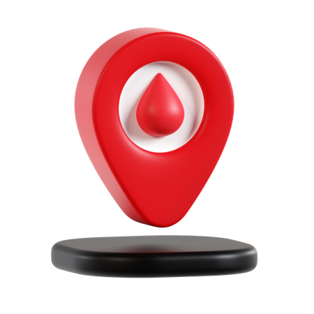 Blood Donation Location  3D Icon