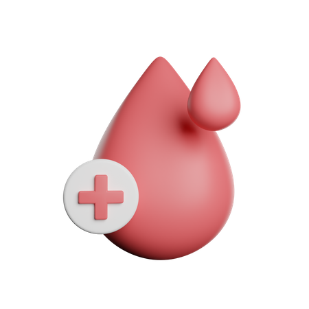 Blood Drop  3D Icon