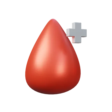 Blood Drop  3D Icon