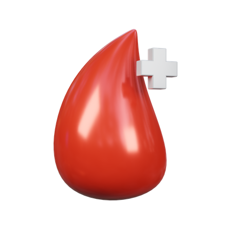 Blood Drop  3D Icon