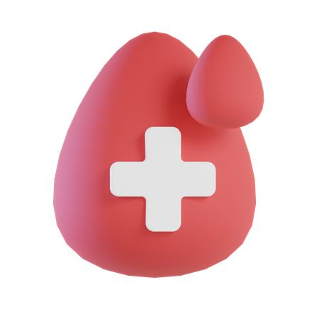 Blood Drop  3D Icon