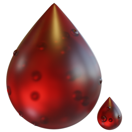 Blood Drop  3D Icon