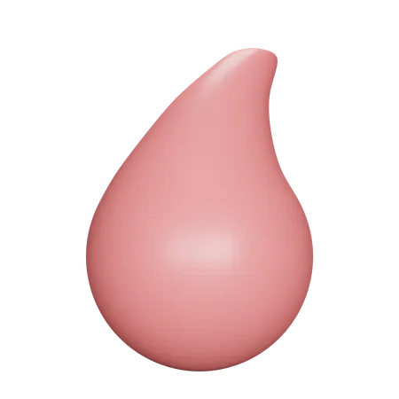 A Drop Of Health Blood 3D Icon