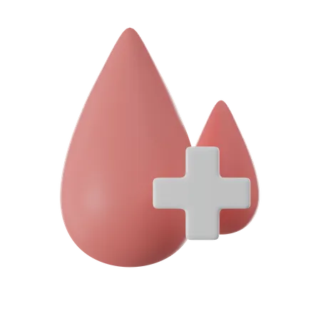 Drop Of Blood 3 D Rendered Illustration 3D Icon