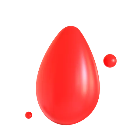 Blood Drop 3 D Icon Suitable For Medical Design 3D Icon