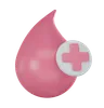 Blood Drop With Red Cross