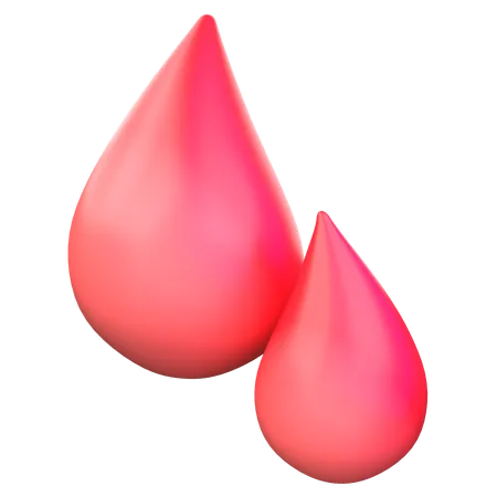 Blood Drops  3D Icon