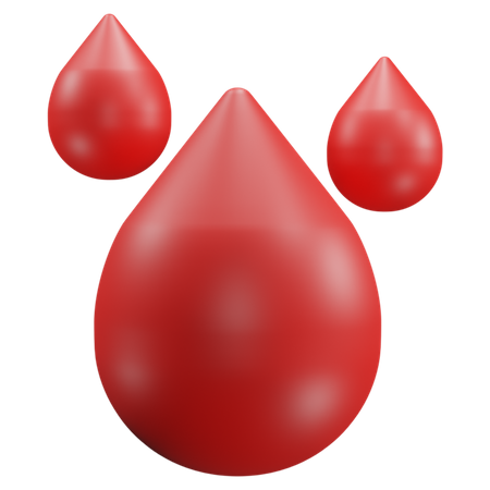 Blood Drops  3D Icon