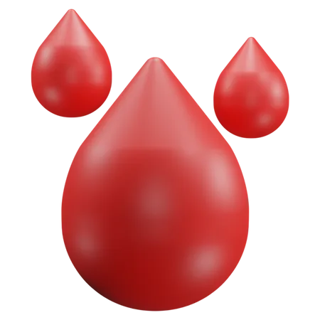 Blood Drops  3D Icon