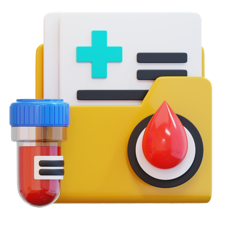 Blood File  3D Icon