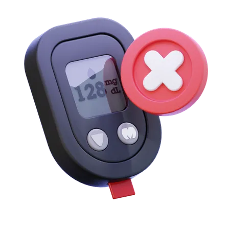 Blood Glucose Meter Bad  3D Icon