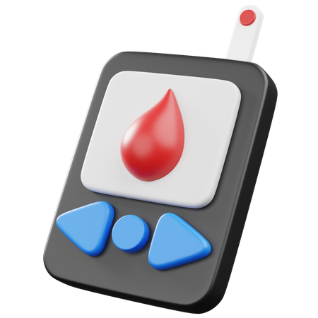 Blood Glucose Monitor  3D Icon