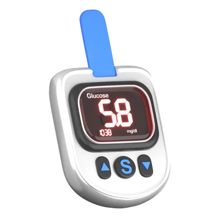 Blood Glucose Monitor  3D Icon