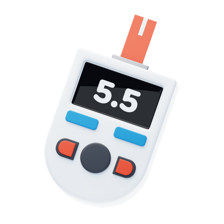 Blood Glucose Monitoring Test  3D Icon