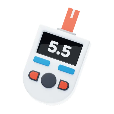 Blood Glucose Monitoring Test  3D Icon