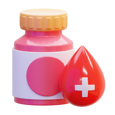 Blood medicine  3D Icon