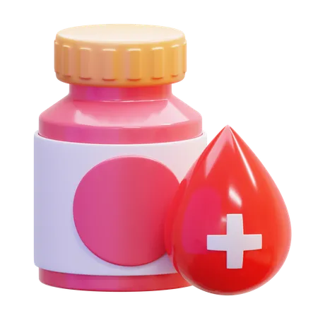 Blood medicine  3D Icon