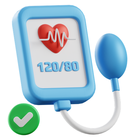 Blood Pressure Device  3D Illustration