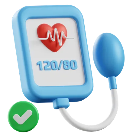 Blood Pressure Device 3D Illustration