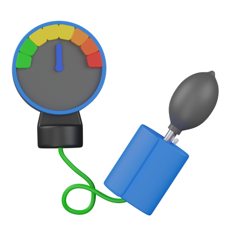 Blood Pressure Machin  3D Icon